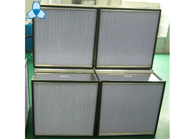 Filtro da eficiência elevada H13 Hepa, separador plissado profundo 610x610x220mm do filtro de Hepa 0